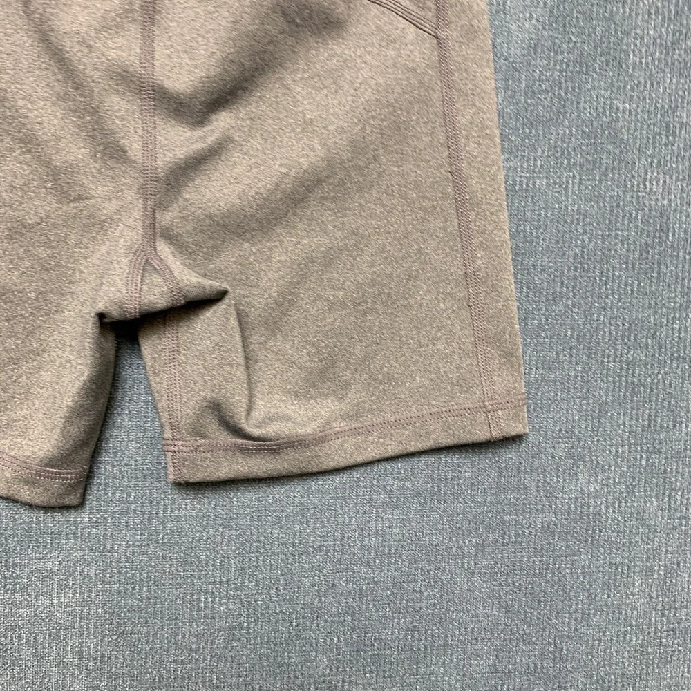 Nike Pro Shorts Girls 23 Heather Gray Dri Fit Training Technology High Waist